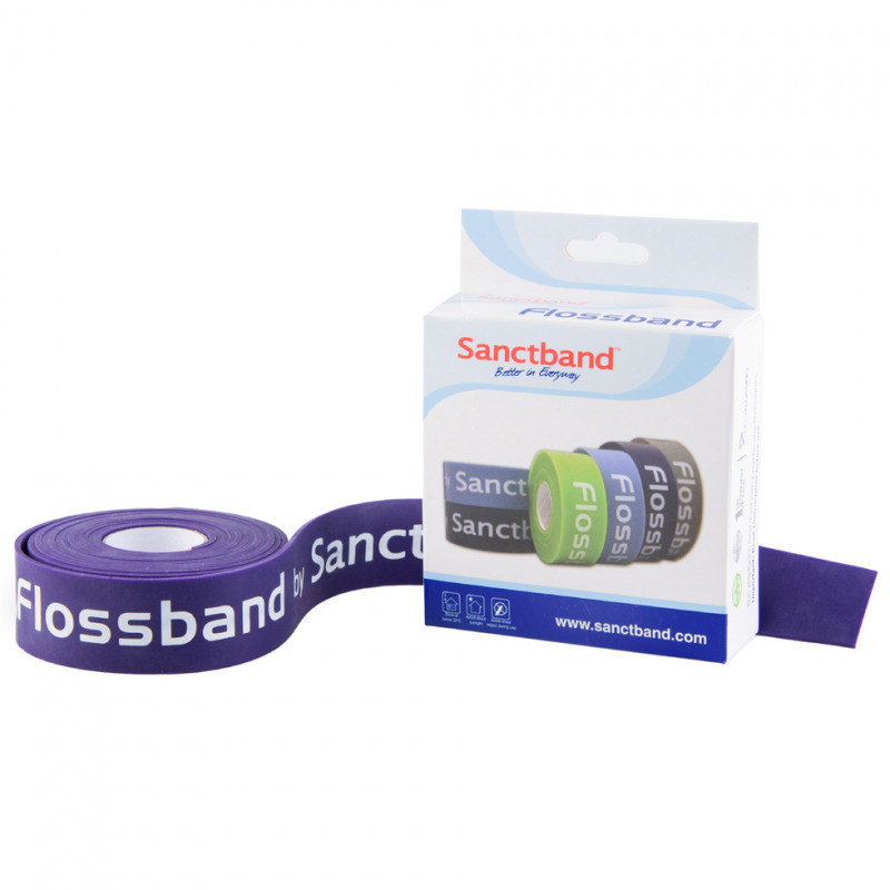 Sanctband COMPREFloss Flossband, 2,5 cm x 2 m, lila - stark (1 St