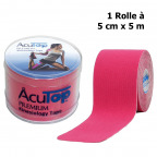 AcuTop Premium Kinesiology Tape pink (5 cm x 5 m) [MHD 15.03.2020]