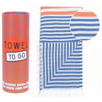 Towel to Go Hamamtuch BALI, royal/orange, in Geschenkbox (1 St.)