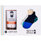 Geschenkset MEN'S STYLE mit Duschgel und Socken (2tlg.)
