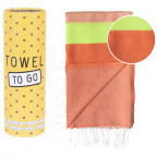 Towel to Go Hamamtuch NEON, rot/pink, in Geschenkbox (1 St.)