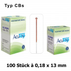 AcuTop Akupunkturnadeln Typ CBs, 0,18 x 13 mm (100 St.)